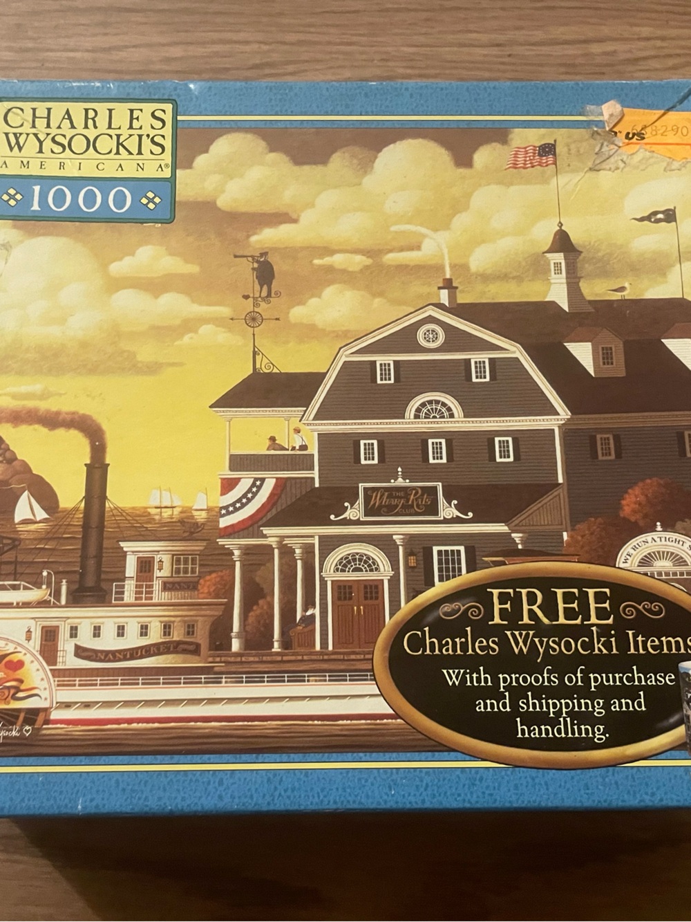 Charles Wysocki Americana 1000-Piece Jigsaw Puzzle - Brown & Blue
